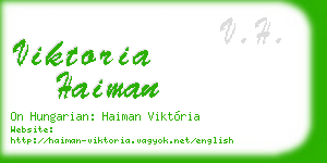 viktoria haiman business card