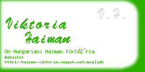 viktoria haiman business card